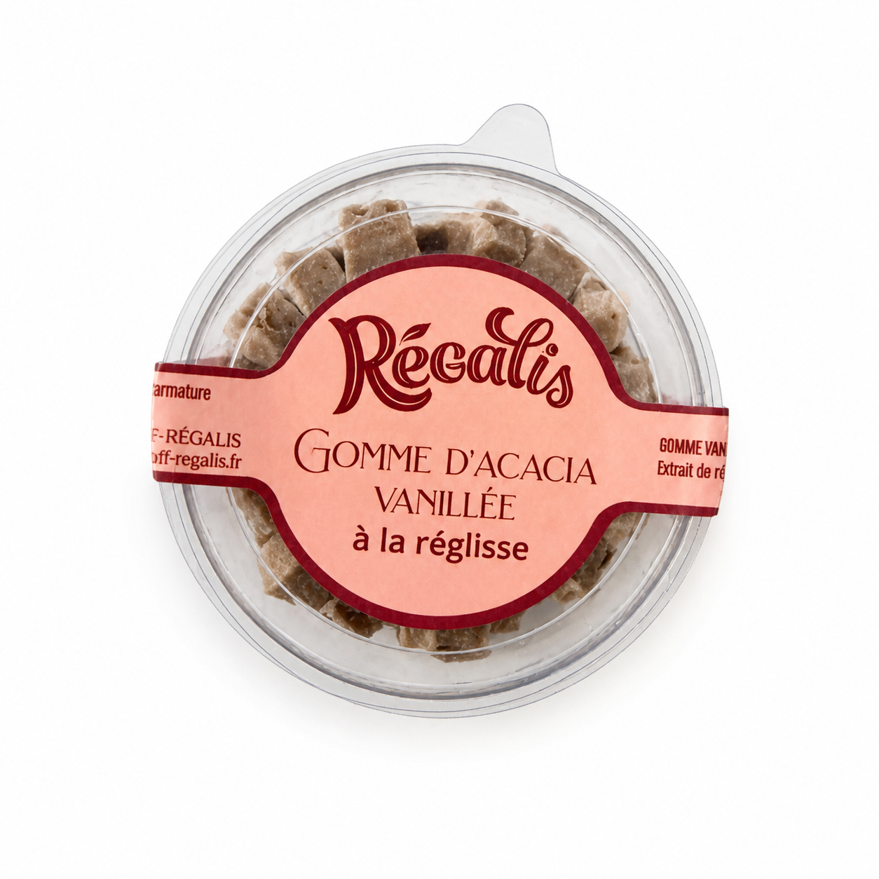 Régalis gomme d’acacia vanillée à la réglisse 45 g product packaging