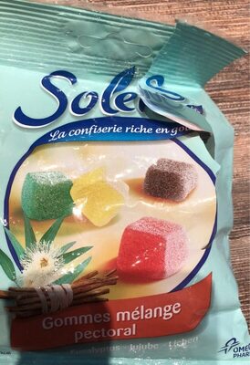 Solens Gommes Mélange Pectoral 100 g product packaging