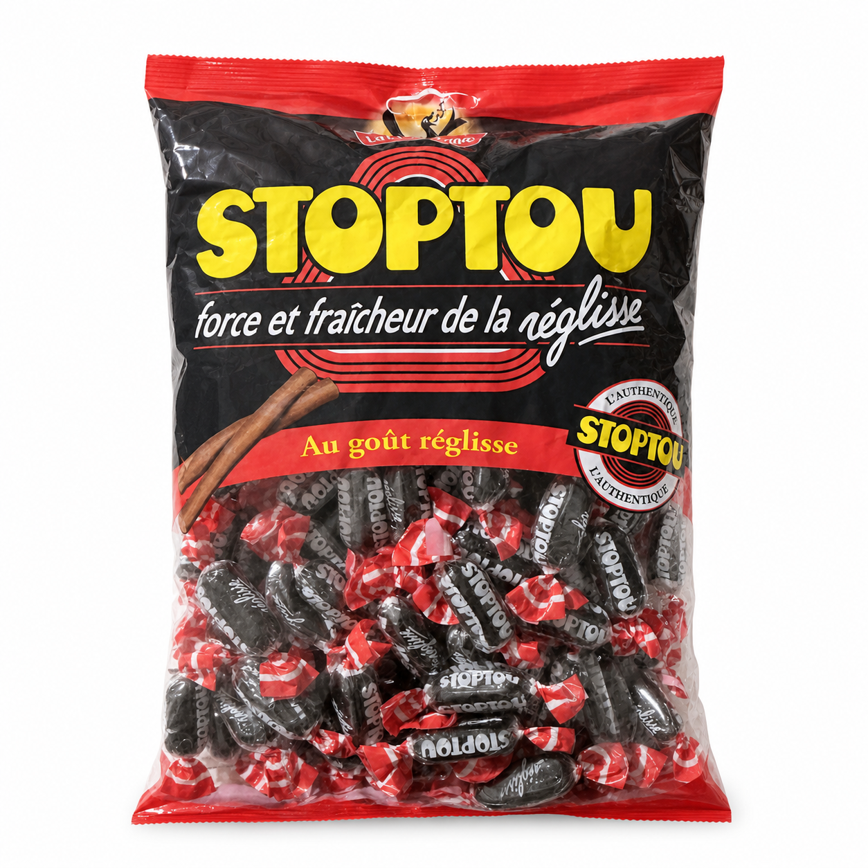 Stoptou réglisse 450 g product packaging
