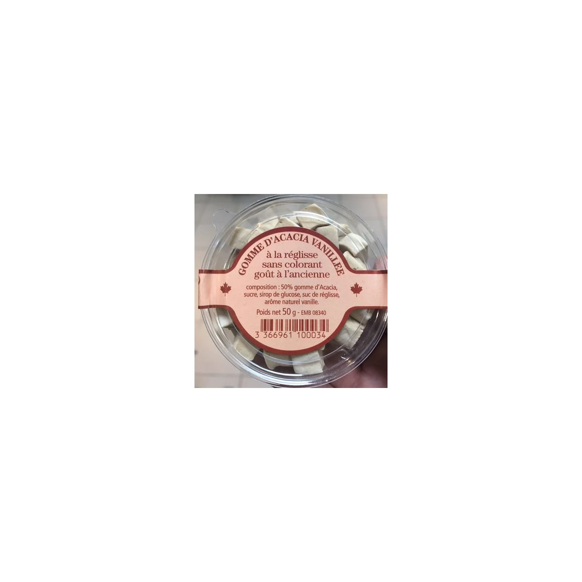 Régalis gomme d’acacia vanillée à la réglisse 45 g product packaging